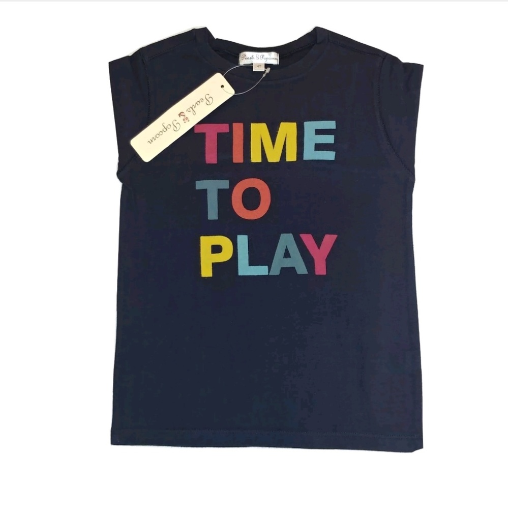 Trendy Pearls & Popcorn long sleeve boys T-Shirt